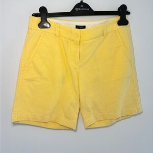 J. Crew Bright Yellow Cotton Chino Bermuda Shorts